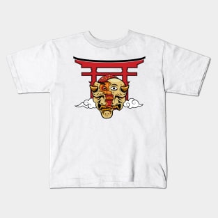 Oni mask daruma Kids T-Shirt